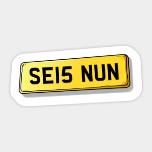 SE15 NUN Nunhead Sticker